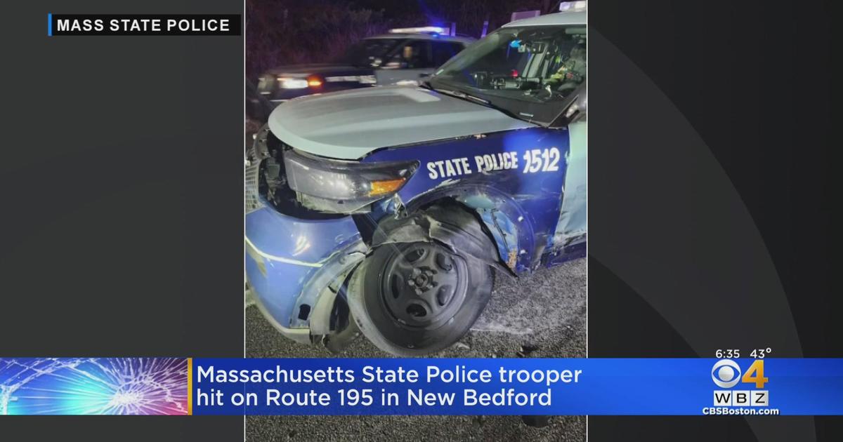 State Police trooper, Boston officers hurt in crashes
