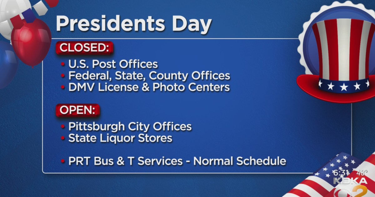 Presidents Day closures around the area CBS Pittsburgh