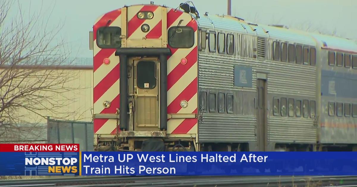 Pedestrian struck by Metra UP-W line train near Melrose Park