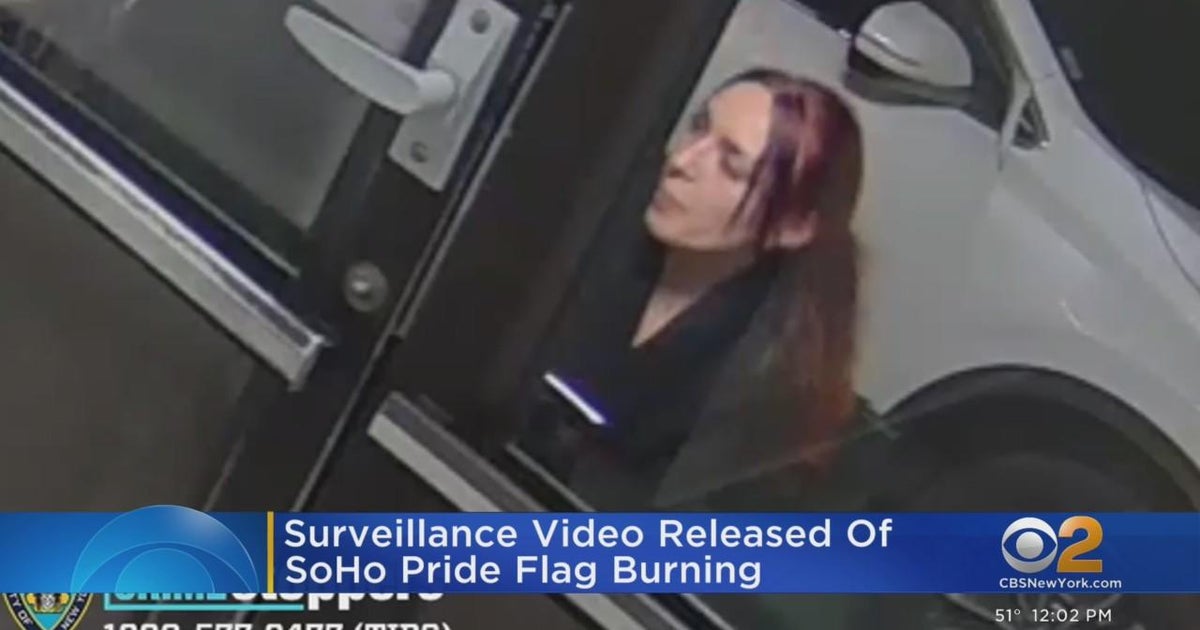 Suspect wanted after Pride flag burned - CBS New York