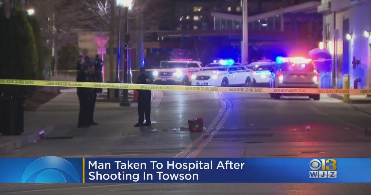 Man injured from shooting in Towson CBS Baltimore