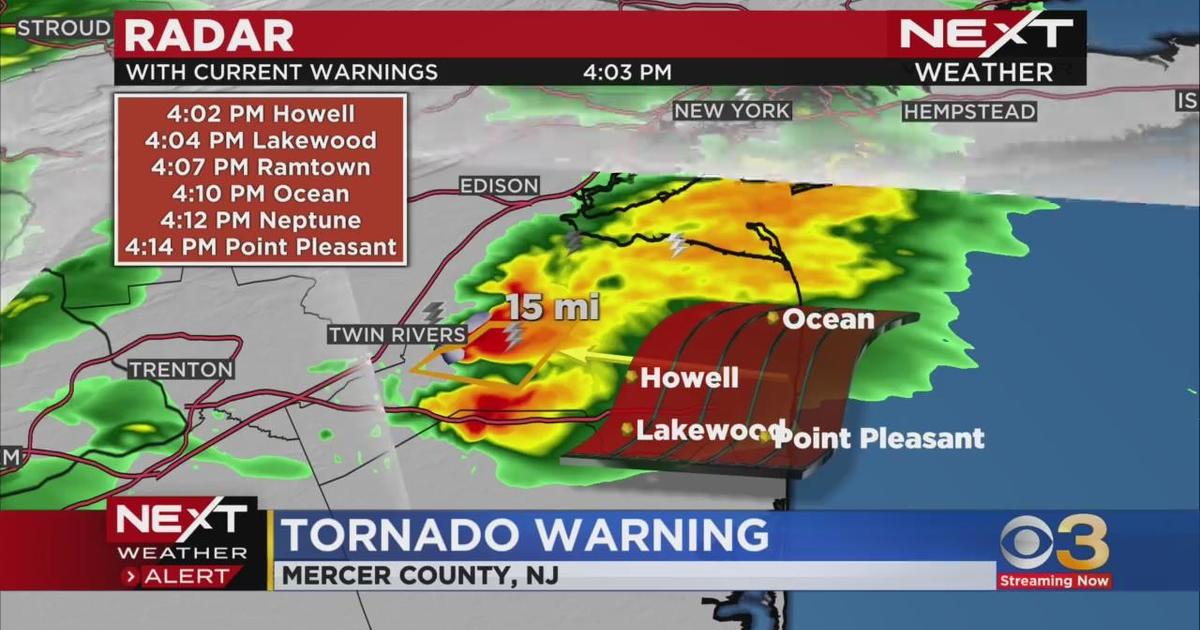 Mercer County Tornado Warning CBS Philadelphia