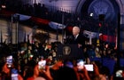 President Biden delivers a speech in front of the Royal Castle in Warsaw, Poland, on Feb. 21, 2023. 