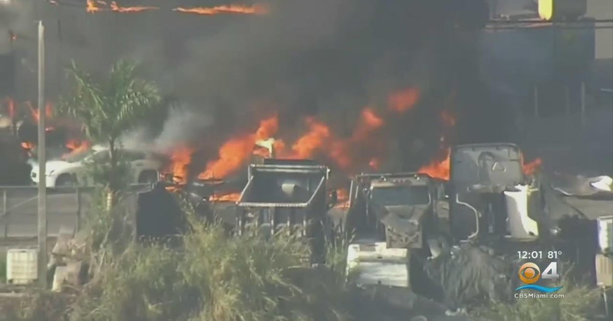 Explosion, fire at Medley enterprise, two useless