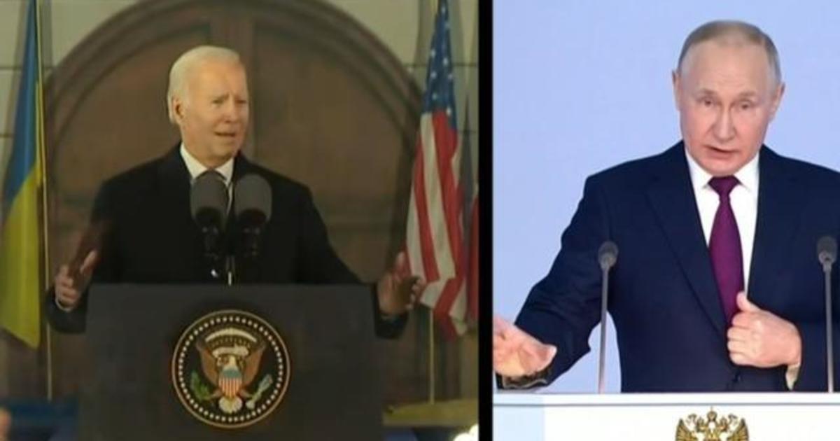 Biden, Putin deliver dueling speeches on Ukraine
