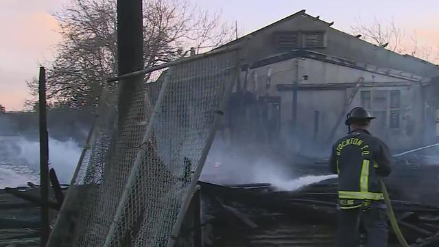 Stockton Waterfront Fire 