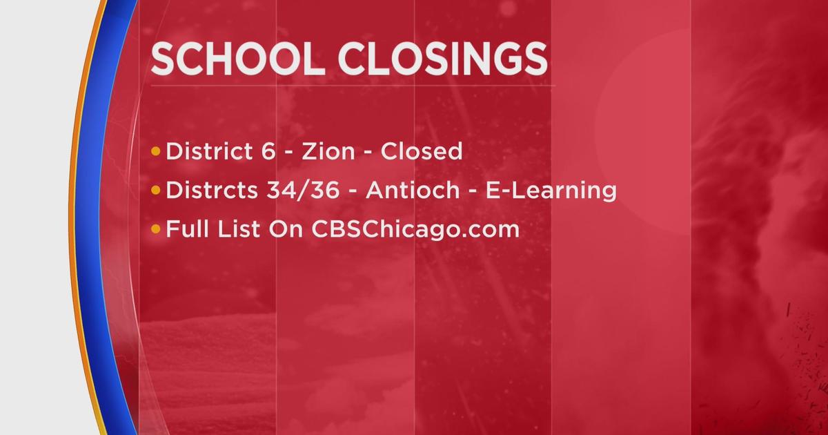 School closing due to bad weather CBS Chicago