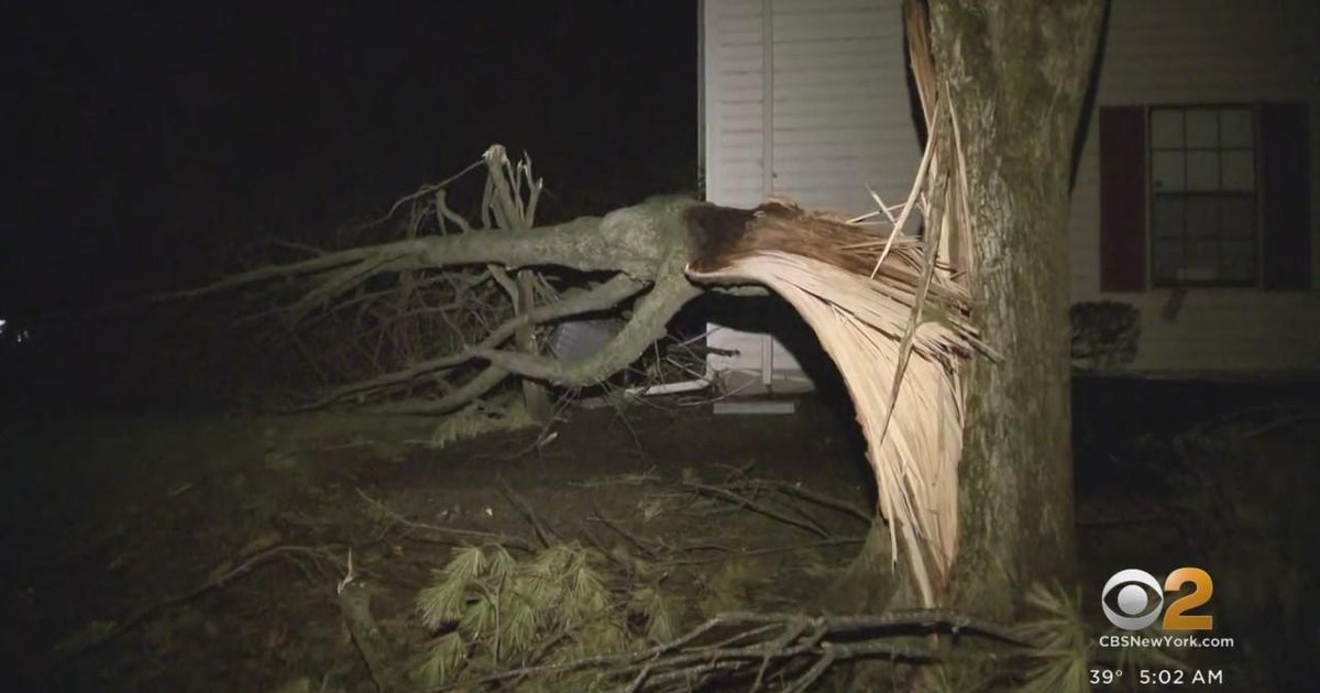 Potential tornado leaves path of destruction in central N.J. - CBS New York