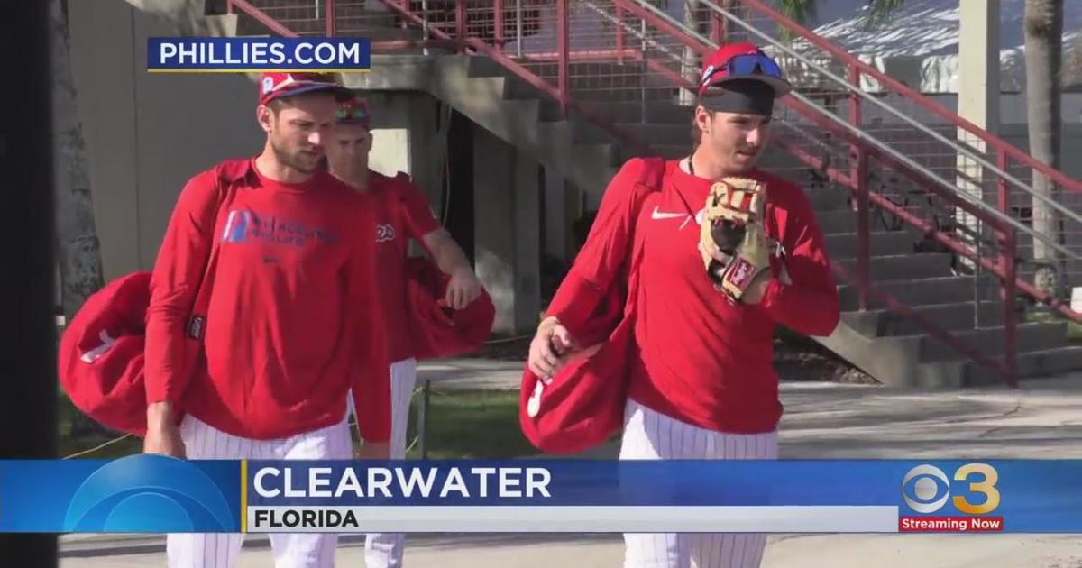 Phillies start their spring training workout in Clearwater