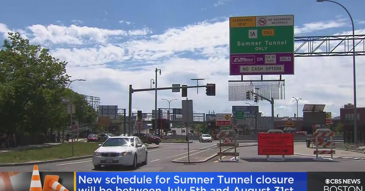 New schedule released for full Sumner Tunnel closure CBS Boston