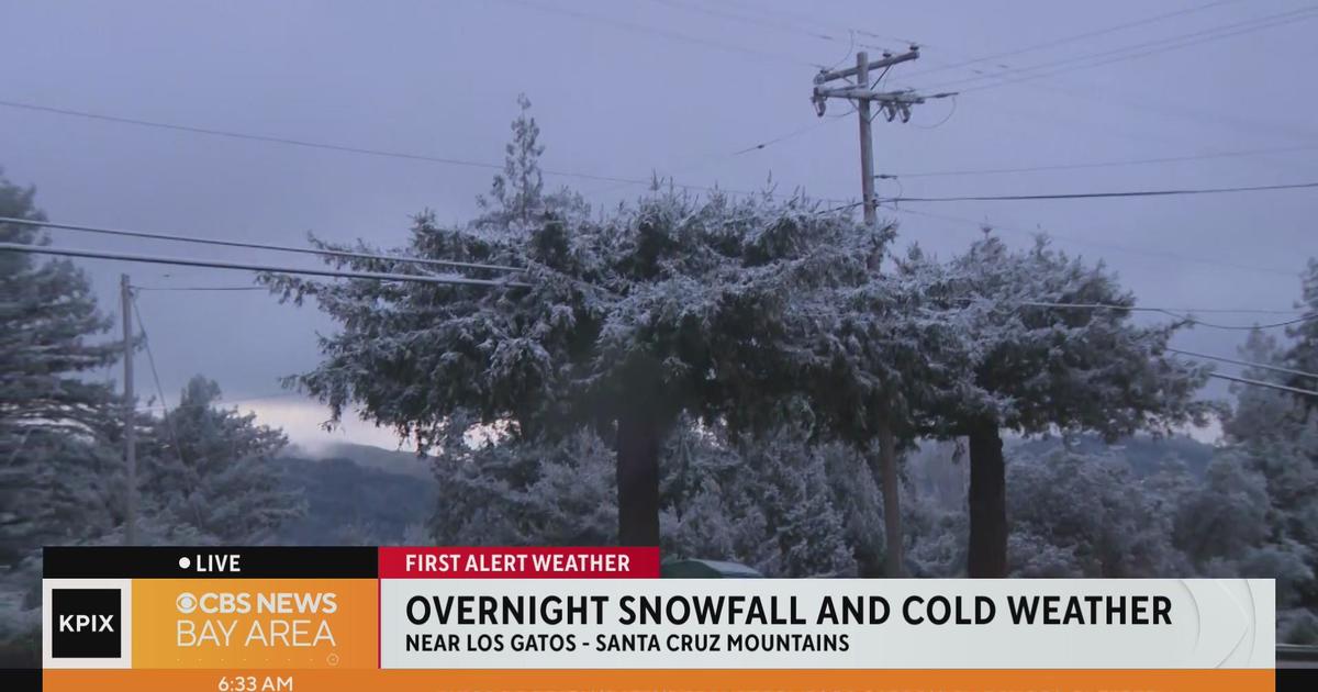 Snowstorm Snow blankets Santa Cruz Mountains as flurries fall overnight