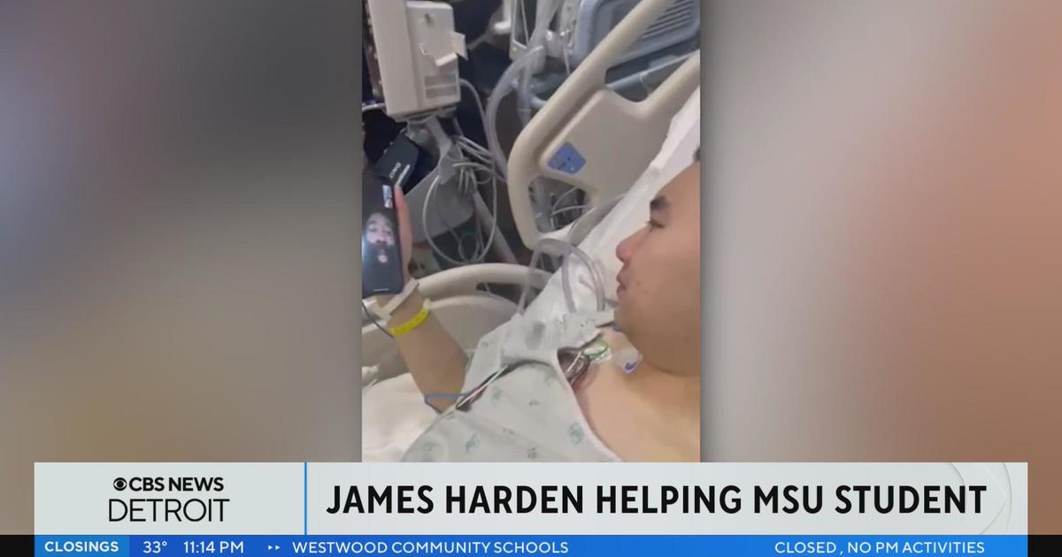 Nba Star James Harden Video Calls Michigan State Shooting Victim Cbs Detroit