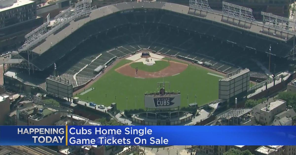 Cubs singlegame tickets now on sale CBS Chicago