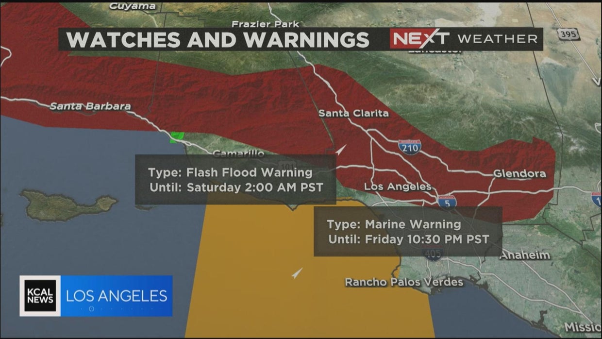 Flash flood warning issued for Los Angeles, Ventura and Santa Barbara ...