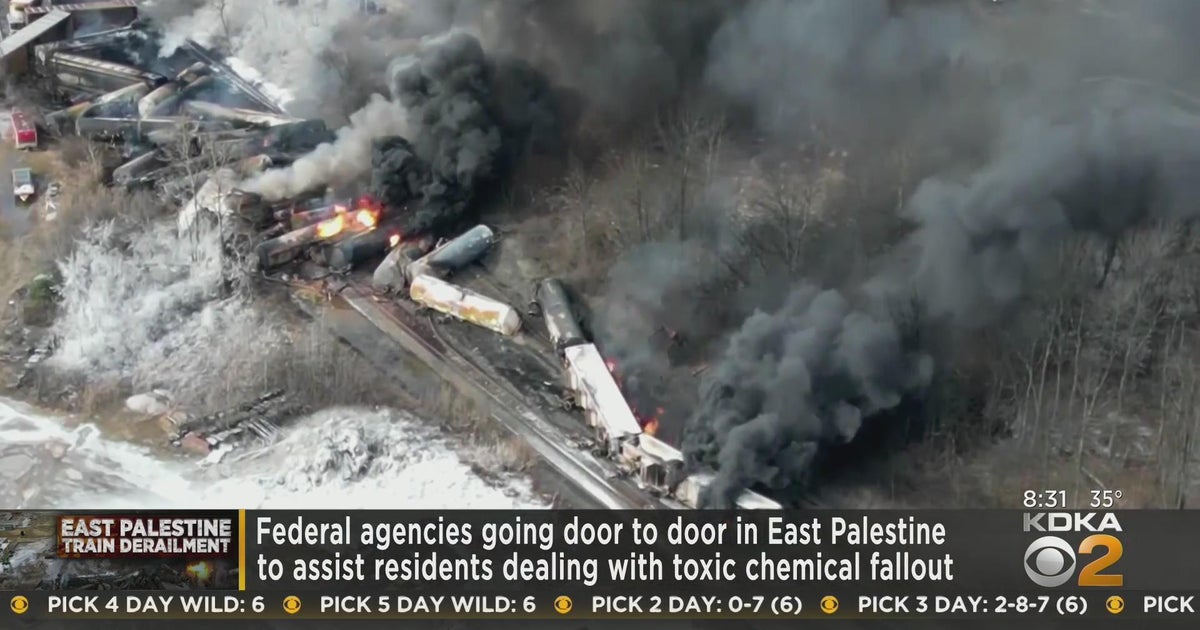 Interviews in East Palestine continue today - CBS Pittsburgh