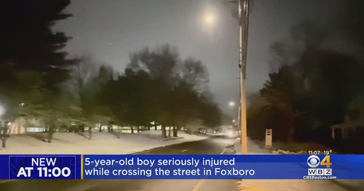 Fiveyearold seriously injured in Foxboro crash CBS Boston