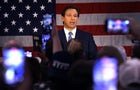 Florida Gov. Ron DeSantis Speaks To Local NYPD Police Officers In Staten Island, NY 