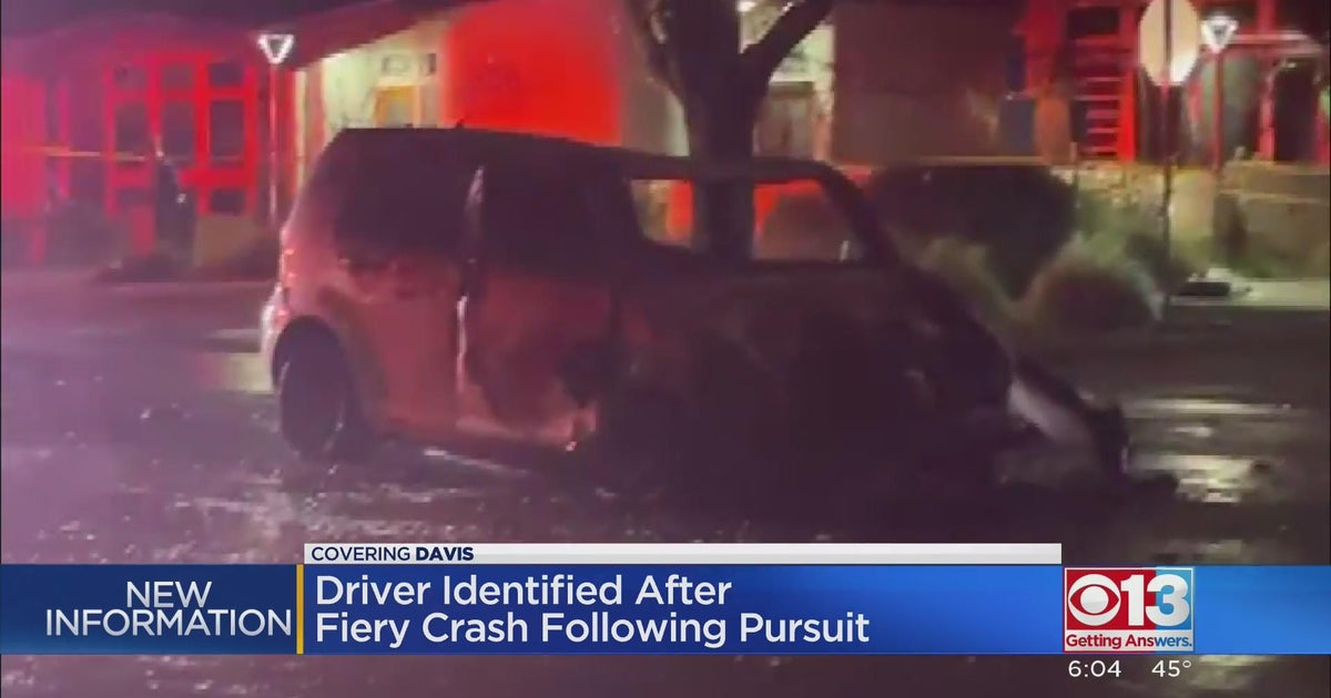 Police identify driver killed in fiery Davis crash CBS Sacramento