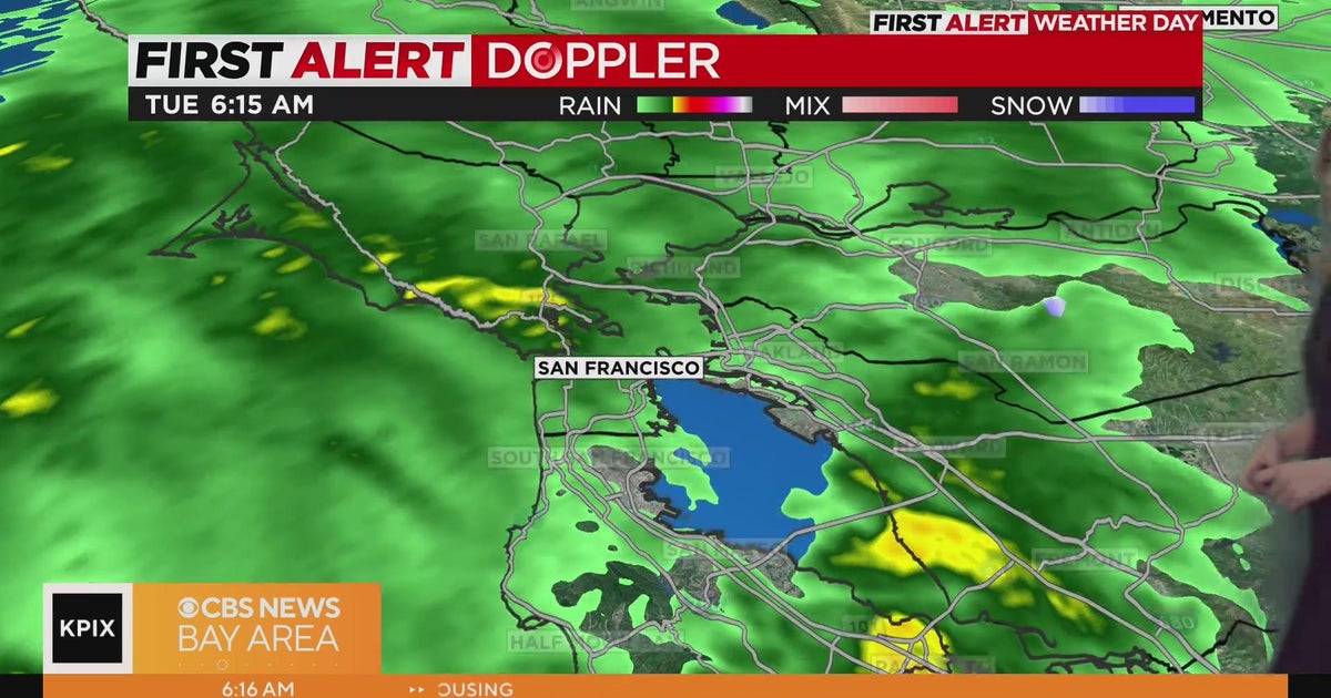 First Alert Weather Day forecast for Tuesday morning - CBS San Francisco