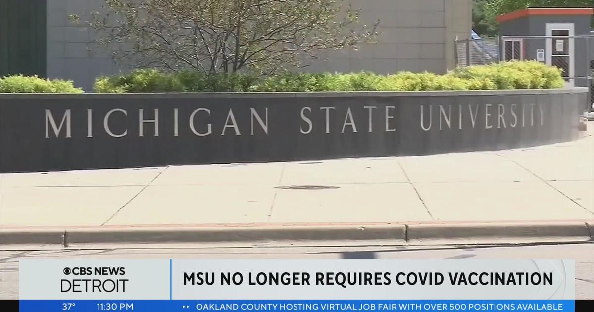 Michigan State University lifts COVID-19 vaccination requirement