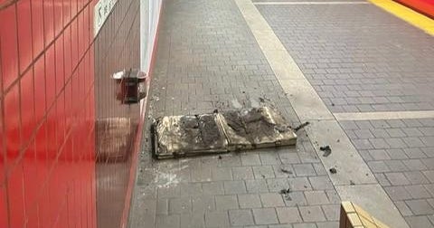Piece of ceiling falls onto platform at Harvard Square MBTA station ...