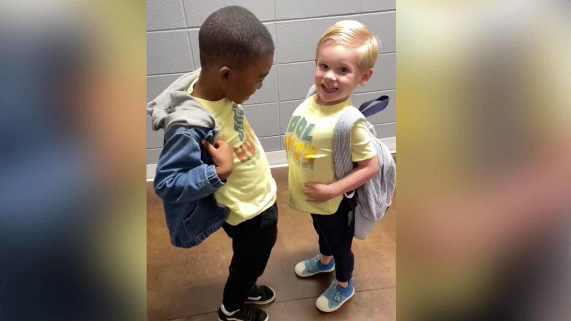 Watch The Uplift: 3-year-old best friends dress alike everyday