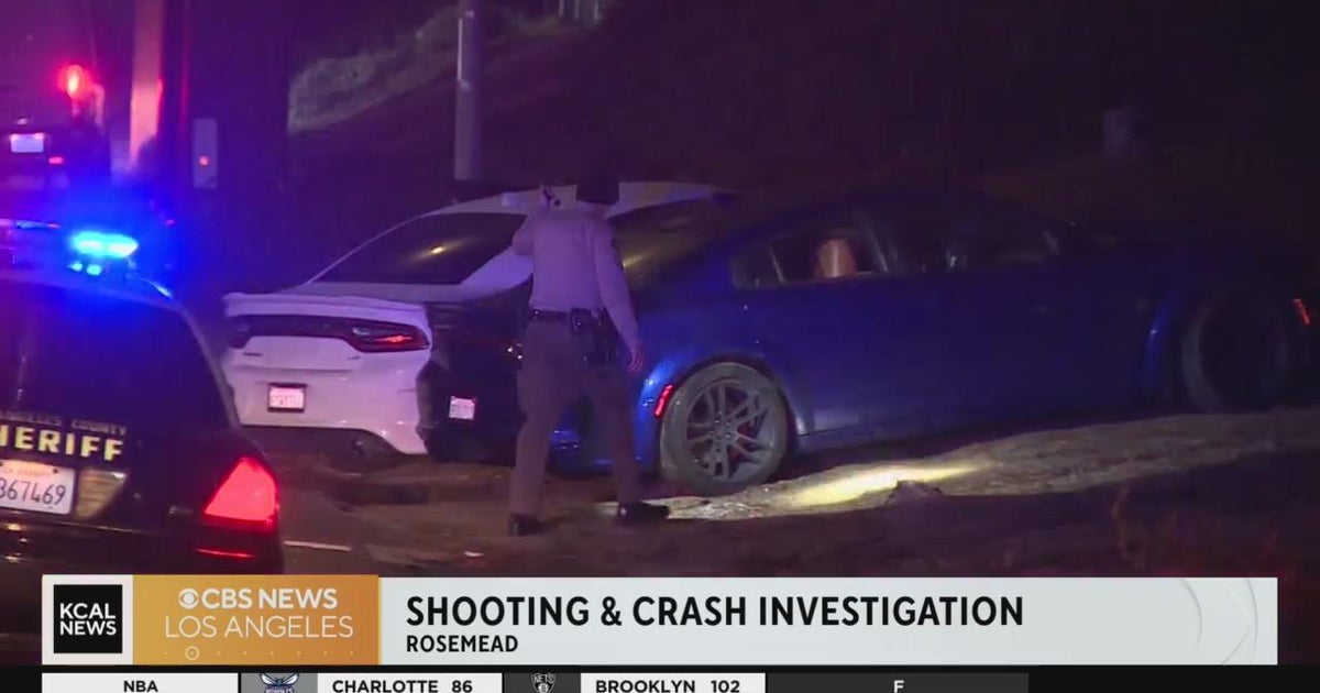 Rosemead crash 2 cars involved in shooting after theft CBS Los Angeles