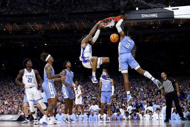 Final Four, Duke Grant Hill in action, making dunk vs Kansas, News Photo  - Getty Images