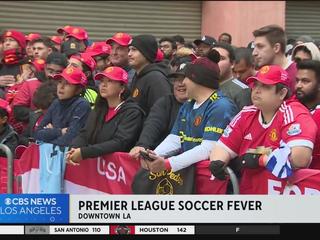 Manchester United vs. Liverpool: Thousands gather downtown to watch soccer  match - CBS Los Angeles