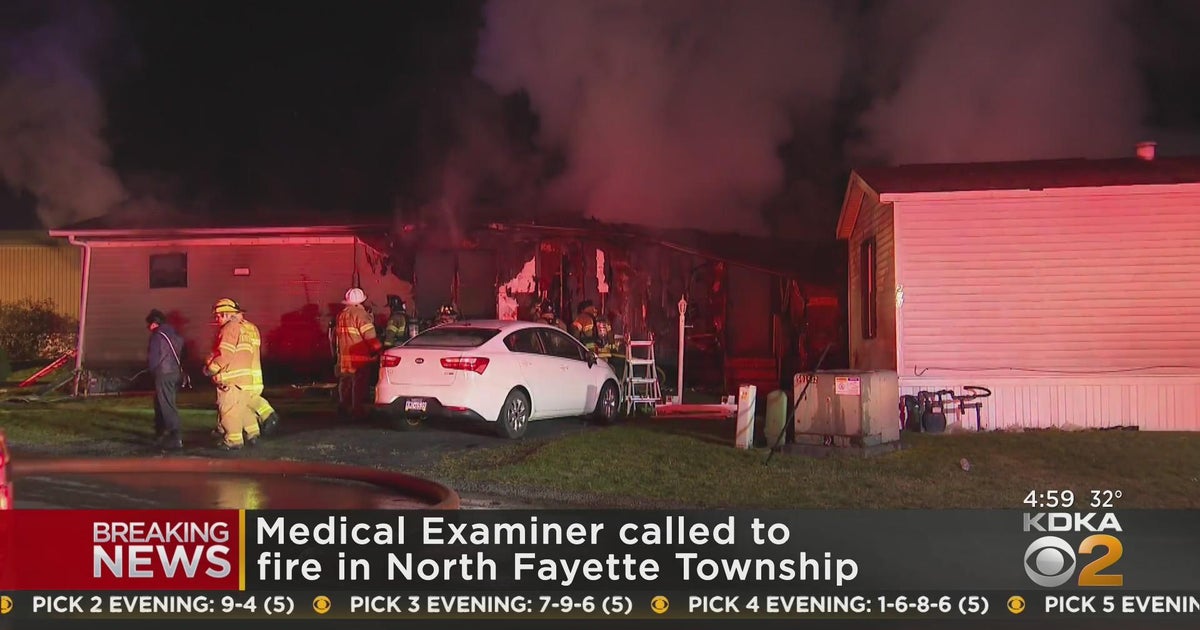 Medical Examiner called to fire in North Fayette Township - CBS Pittsburgh