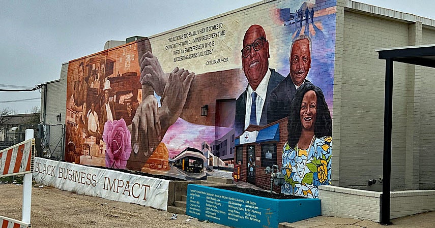 'This is beautiful,' Yeager Street mural features Blackowned