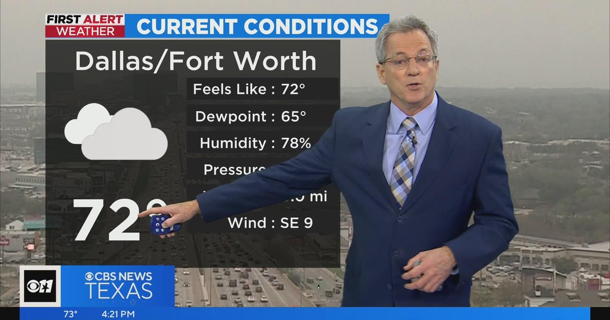 Keep the umbrella handy, rainy weather in the forecast - CBS Texas