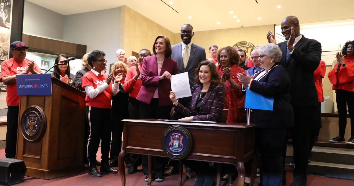 Gov. Whitmer Signs Lowering MI Costs Plan Into Law - CBS Detroit