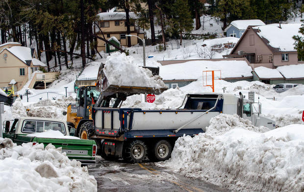 Residents digging out in Crestline, CA. 