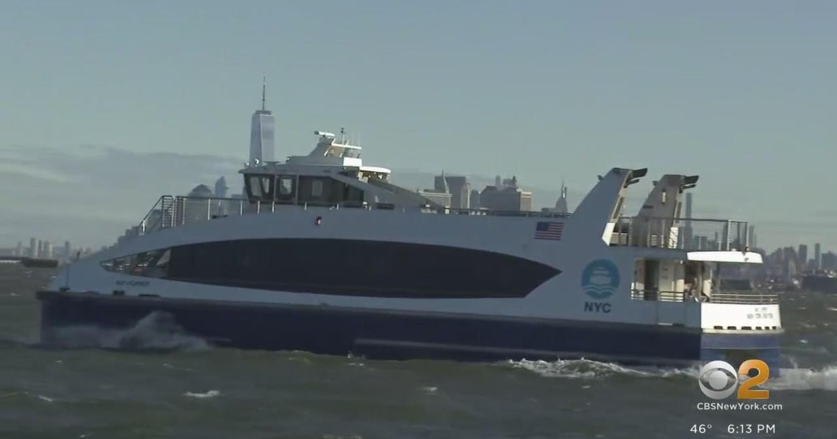New ferry service launches from Bay Ridge, Brooklyn, to Manhattan - CBS ...