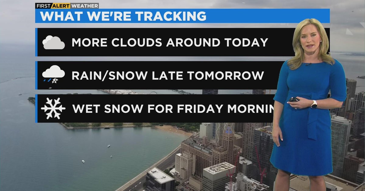 Chicago First Alert Weather: Snow ahead Thursday - CBS Chicago
