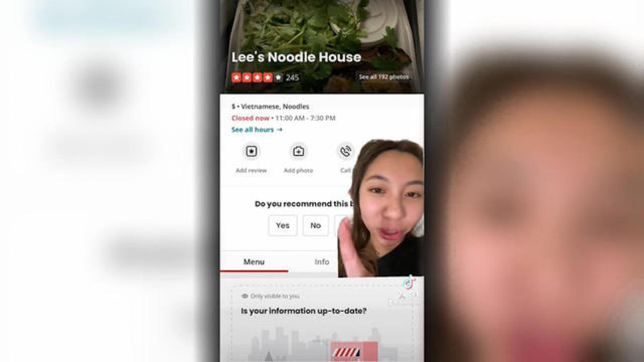 How a daughter's viral TikTok saved her family's struggling restaurant -  CBS News