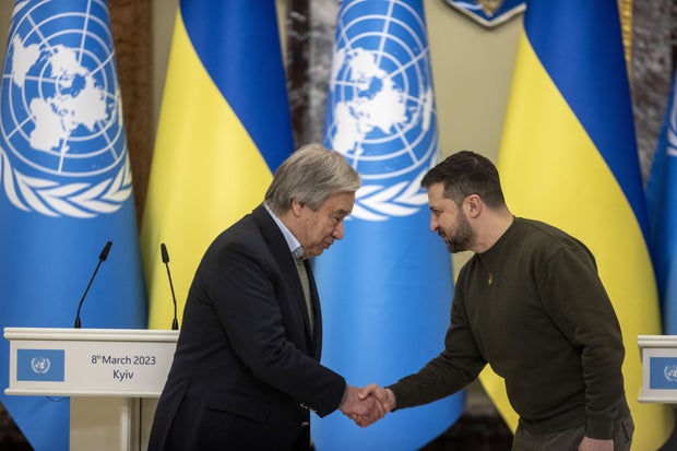 United Nations Secretary-General Antonio Guterres in Kyiv