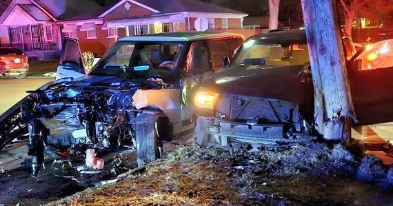 Police chase in Dearborn ends after stolen vehicle crashes into ...