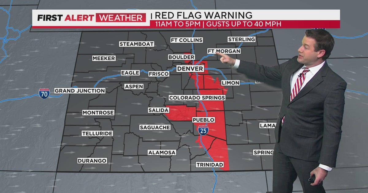 Gusty winds prompt Red Flag Warning for high fire danger - CBS Colorado