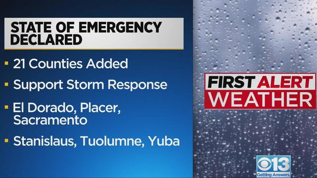 State of emergency in anticipation for the storms expanded to 21 additional counties 