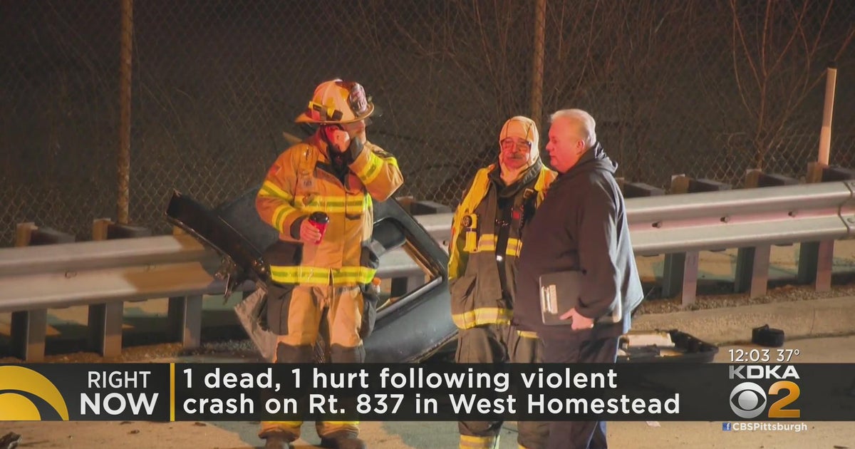 1 dead, 1 hospitalized after West Homestead crash - CBS Pittsburgh