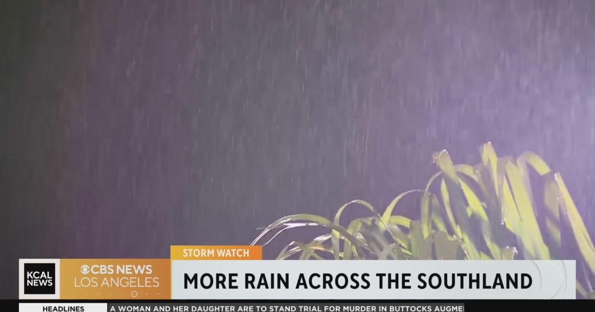 More rain arrives over the Southland Friday morning - CBS Los Angeles