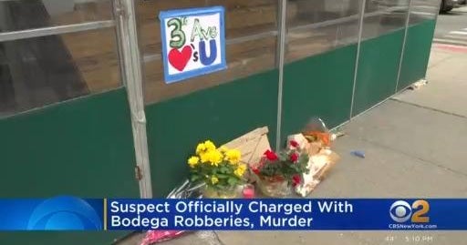 Suspect officially charged in bodega robberies, murder - CBS New York