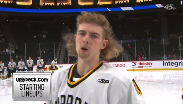 The team intros from the Minnesota high school hockey tourney are a parade  of crisp lettuce, sick cabbage, and crazy flow, This is the Loop