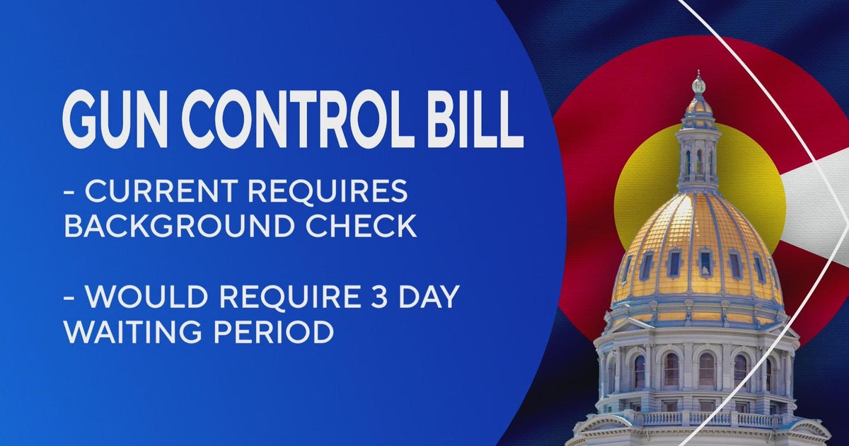Colorado State House passes waiting period bill for gun purchases - CBS ...
