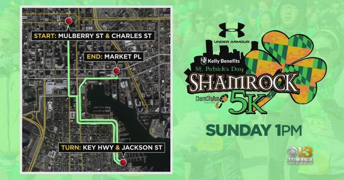 Traffic advisory Under Armour Kelly Benefits St. Patrick s Day Shamrock 5K returns to Baltimore Sun