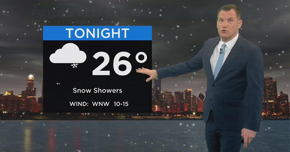 Chicago First Alert Weather: Scattered snow showers to begin Monday ...