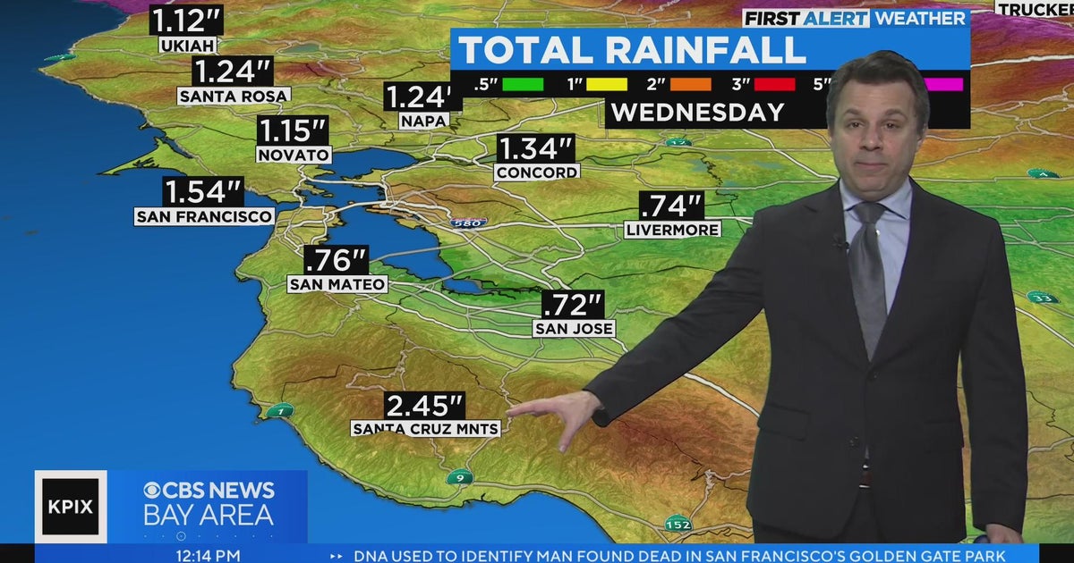 First Alert Weather Monday afternoon forecast - CBS San Francisco