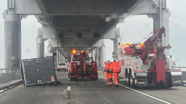 Richmond San Rafael Bridge tractor trailer overturned 